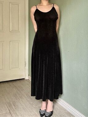 Vtg Moda International Sheer Maxi Dress